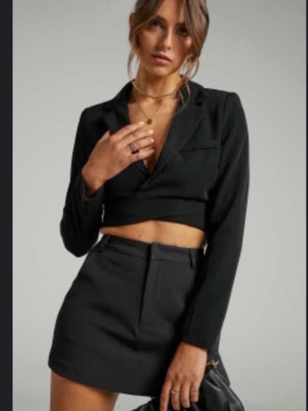 Showpo Black Tailored Skort